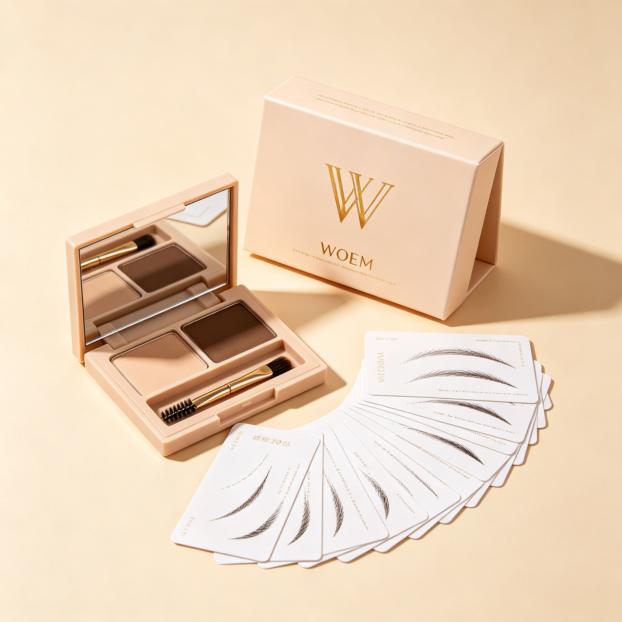 Eyebrow Stamp Stencil Kit