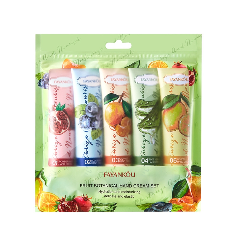 FAYANKOU Fruit and Plant Hand Cream Set *5 tubes