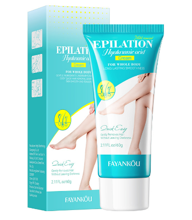 FAYANKOU Hyaluronic Acid Moisturizing, Gentle, and Smooth Hair Removal Cream